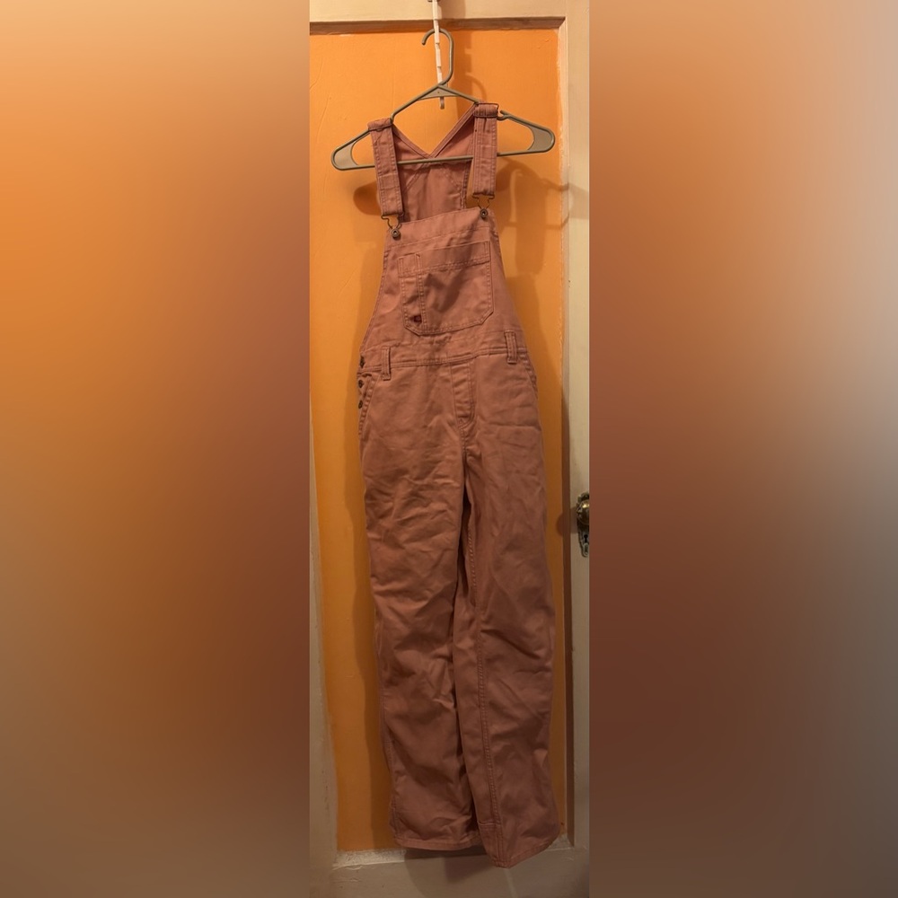 Women's Dickies Relaxed Fit Bib Overall rinsed ash rose pink - Picture 6 of 6